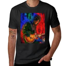 Gary Moore Wild Frontier'87 Fashionable street casual trend Comfortable summer all-purpose T-shirt for men and women