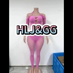 HLJ&GG Sexy Lace Hollow Bodycon Party Nightclub Jumpsuits Women Short Sleeve Skinny Pants Playsuits Female Hole Overalls 2025