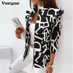 2023 Elegant Stand Collar Office Lady Blazer Coat Women Plaid Print Zipper Tops Jacket Spring Autumn Long Sleeve Ruffle Cardigan