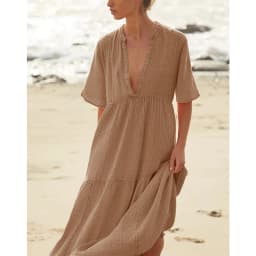 Original Muslin 100% Cotton Gauze Elegant Pretty Women Dresses Sexy V-Neck Long Party Dress Ladies Dresses Sale Summer Sundress