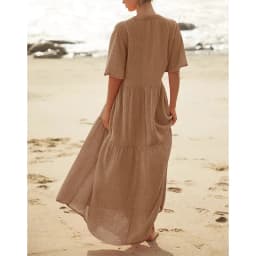 Original Muslin 100% Cotton Gauze Elegant Pretty Women Dresses Sexy V-Neck Long Party Dress Ladies Dresses Sale Summer Sundress