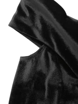 Tonval Sexy Off Shoulder Solid Velvet Elegant Winter Long Dresses for Women Fit and Flare Vintage Evening Party Swing Dress