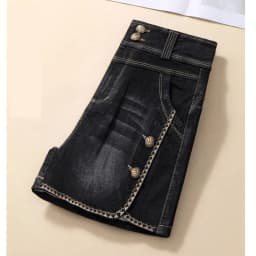 Stretch Denim Shorts Women's New Summer Thin Korean High Waist Straight Tube A-line Hot Pants Black Blue Casual Female Shorts