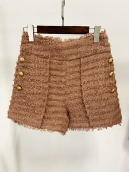 HIGH STREET Newest 2026 A/W Designer Jacket Women's Classic Lion Buttons Tassel Fringed Tweed Blazer