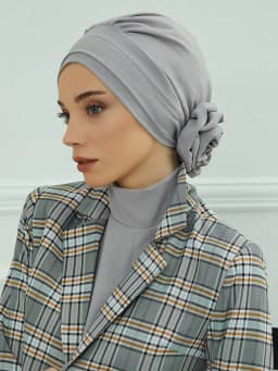 Plain Muslim Instant Turban Hat Inner Hijabs Caps Women Islamic Bandana Bonnet India Hats Female Headwrap Turbante Mujer Flower