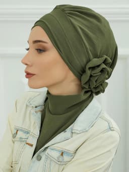 Plain Muslim Instant Turban Hat Inner Hijabs Caps Women Islamic Bandana Bonnet India Hats Female Headwrap Turbante Mujer Flower