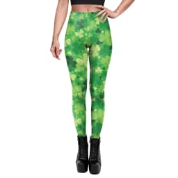 VIP FASHION St.Patrick's Day Festival Style Pants Women's Printed Elastic Christmas Skinny Leggings Gothic Fitness Slim Pant