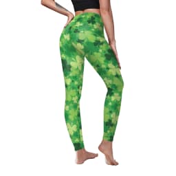 VIP FASHION St.Patrick's Day Festival Style Pants Women's Printed Elastic Christmas Skinny Leggings Gothic Fitness Slim Pant