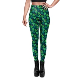 VIP FASHION St.Patrick's Day Festival Style Pants Women's Printed Elastic Christmas Skinny Leggings Gothic Fitness Slim Pant