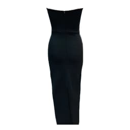 2024 Elegant Strapless Bandage Dress Sexy Beading Bodycon Clothes Celebrity Evening Party Long Dresses