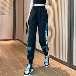 Big Pockets Cargo Pants Women High Waist Ankle-length Trousers Female Casual Basic Loose Streetwear Hip Hop Joggers Pants
