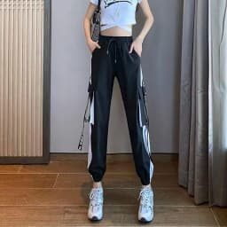 Big Pockets Cargo Pants Women High Waist Ankle-length Trousers Female Casual Basic Loose Streetwear Hip Hop Joggers Pants