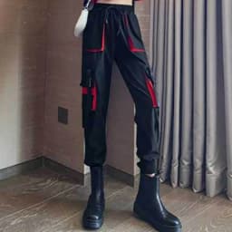 Big Pockets Cargo Pants Women High Waist Ankle-length Trousers Female Casual Basic Loose Streetwear Hip Hop Joggers Pants