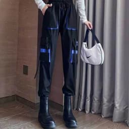 Big Pockets Cargo Pants Women High Waist Ankle-length Trousers Female Casual Basic Loose Streetwear Hip Hop Joggers Pants