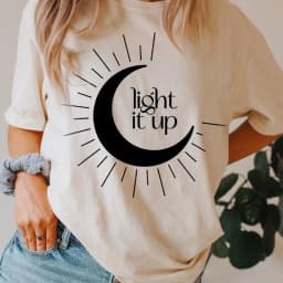 Light It Up T-shirt Women Crescent City HOSAB Danika T Shirt Graphic House of Earth and Blood Tshirt Sarah J Maas Bookish Tees