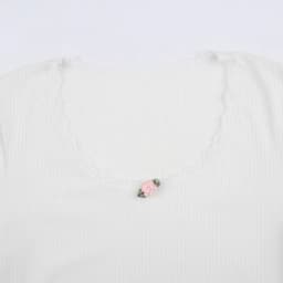 Y2k Floral Lace Trim Crop Top White Knitted Slim O Neck Basic Casual T Shirt Women Chic Vintage Full Sleeve Harajuku Tee Autumn