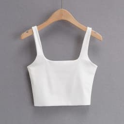 2025 Summer Women Sexy Sleeveless Tops Fashion Short Square Collar Tank Tops 6 Colors