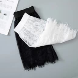 Shirt Extender Women Sexy Mesh Lace Transparent Mini Tulle Skirt Underskirt Korean Ladies High Waist Black White Short Skirt