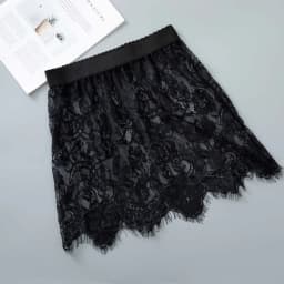 Shirt Extender Women Sexy Mesh Lace Transparent Mini Tulle Skirt Underskirt Korean Ladies High Waist Black White Short Skirt