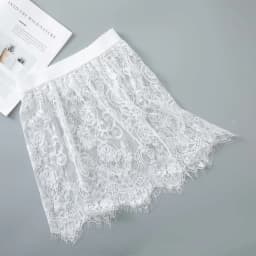 Shirt Extender Women Sexy Mesh Lace Transparent Mini Tulle Skirt Underskirt Korean Ladies High Waist Black White Short Skirt