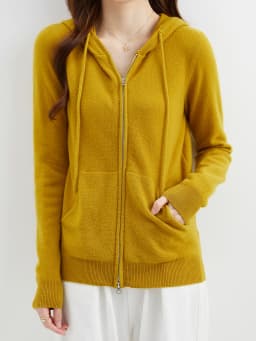 Hooded Sweatshirt Cardigan Fashion Womens Clothing Cardigans Zip Hoodie Fall Winter 100% Merino Wool Warm Sweaters Knitwears y2k