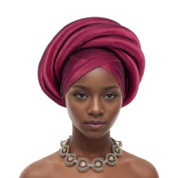 Twisted Braid Turban Cap for Women African Lady Head Wraps Nigeria Raw Silk Autogele Headtie Muslim Hat Party Headwear Turbante
