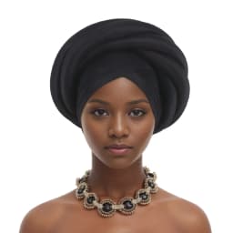 Twisted Braid Turban Cap for Women African Lady Head Wraps Nigeria Raw Silk Autogele Headtie Muslim Hat Party Headwear Turbante