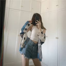 Black Knitted Round Neck Women T-shirt Sexy Sleeveless Camisole Crop Top Woman Tight Stretch Tank Top Ladies Tee Top Streetwear