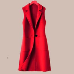 Female Autumn Winter Korean Slim Medium-length Jacket Fashion Cardigan Waistcoat Jacket 2022 Women New Woolen Waistcoat A820