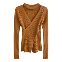2025 Women Spring Halter Neck Sweater Slim Stretch Sexy Pullovers Long Sleeve Good Quality Women Fashion Sweater Tops