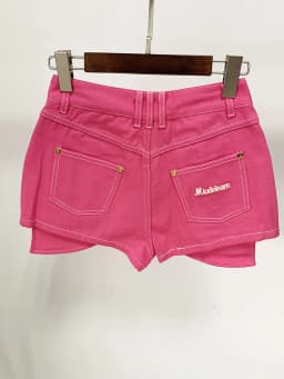 HIGH STREET New Fashion Runway 2026 Designer Shorts Women's Embroidered Irregular Denim Shorts