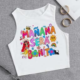 Hip Hop Tank Top Crop Top Manana Sera Bonito Bichota Karol G T Shirt Women Graphic T Shirts Trendy Clothing Grunge Tee Cropped