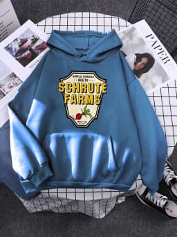 World Famous Beets Schrute Farms Crop Printing Prints Sweatshirt Women'S Warm Softsportshirt Casual Hoodies Loose Female Tops