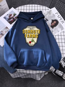 World Famous Beets Schrute Farms Crop Printing Prints Sweatshirt Women'S Warm Softsportshirt Casual Hoodies Loose Female Tops