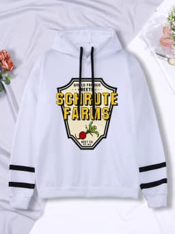 World Famous Beets Schrute Farms Crop Printing Prints Sweatshirt Women'S Warm Softsportshirt Casual Hoodies Loose Female Tops