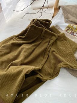 ZOKI High Waist Women Retro Corduroy Pants Fall Straight Causal Full Length Trousers Vintage Coffee Pockets All Match Pants New