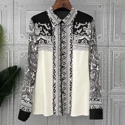 FANIECES Plus Size 3XL Giraffe Print Women Shirts Long Sleeve Lapel Satin Blouse Spring Female Tops Elegant Office Ladies Blusas