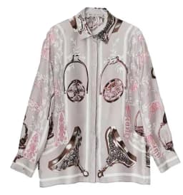 FANIECES Plus Size 3XL Giraffe Print Women Shirts Long Sleeve Lapel Satin Blouse Spring Female Tops Elegant Office Ladies Blusas