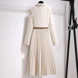 Spring Autumn Women's Dresses 2026 New Fashion Suit Collar Stitching Fake Two-Piece Elegant Lady Office Long Dress Vestidos