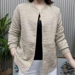 Middle-aged Elderly Women New Cardigan Jackets, Mother Spring Autumn Leisure Western-style Loose And Slim Baseball Uniform Tops.