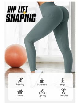 Tossy Ribbed Yoga Leggings Sports Tights Women Seamless Knit Yoga Pants White Femme Gym Leggings Skinny Workout Fitness Push Up