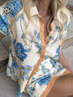 Women Spring Summer Loose Fit 2 Pieces Set Loungewear Lapel V-Neck Short Sleeve Shirt Top And Mini Skirts Outfit Streetwear 2025