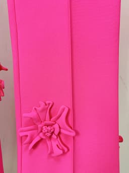 HIGH STREET Newest 2026 Designer Fashion Trousers Women Flowers Appliques Pants