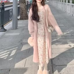Cardigans Knit Sweater Women Y2k Autumn Winter E-girl Maxi Loose Soft Coat Black White Pink Long Knitted Jacket Cardigan Sweater