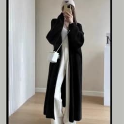 Cardigans Knit Sweater Women Y2k Autumn Winter E-girl Maxi Loose Soft Coat Black White Pink Long Knitted Jacket Cardigan Sweater