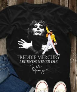 Freddie Mercury Legends Never Die T-Shirt Size Xs-5Xl Unisex Women Men Tee Shirt