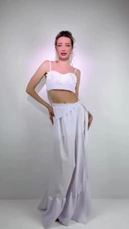 2026 Summer New 2/3 Pieces Skirt Sets Long Skirt With Top V-neck Women's Dress High Waist Split Dresses Beach Outing Sundress