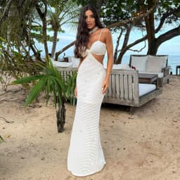 2026 Summer New 2/3 Pieces Skirt Sets Long Skirt With Top V-neck Women's Dress High Waist Split Dresses Beach Outing Sundress