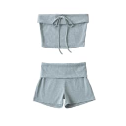 Sexy Short sets womens 2 pieces Summer vacation oufits beach sets womens 2 pieces knitted shorts set women two pieces set new in