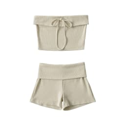 Sexy Short sets womens 2 pieces Summer vacation oufits beach sets womens 2 pieces knitted shorts set women two pieces set new in